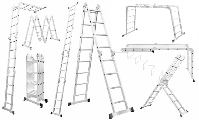 DRABINA ALUMINIOWA PRZEGUBOWA 4x4