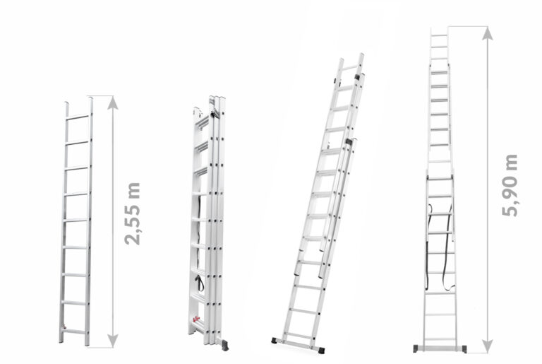 Drabina aluminiowa wielofunkcyjna 3×9