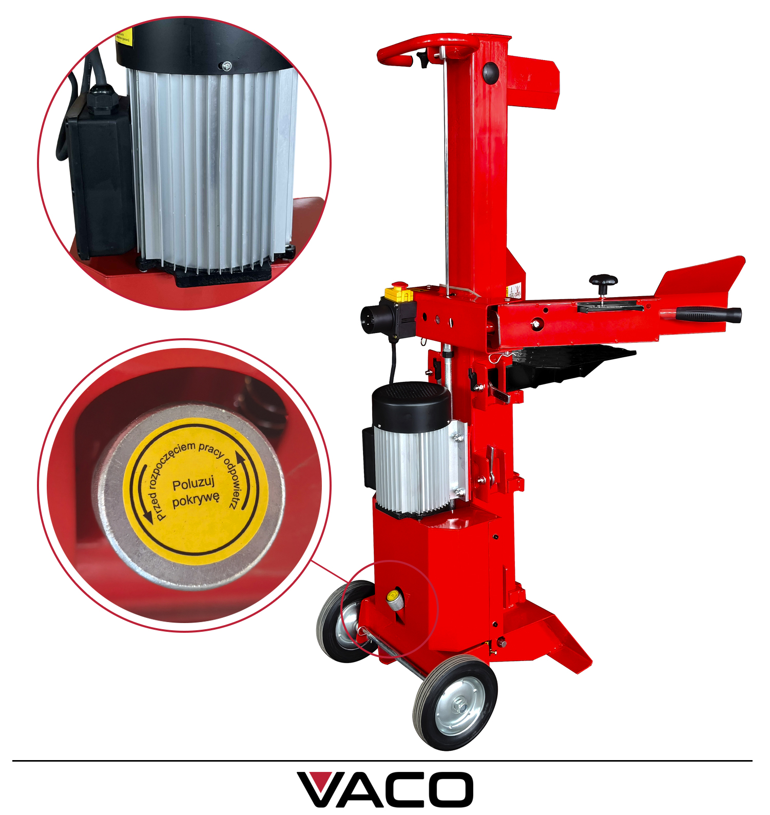 Łuparka VACO układ hydrauliczny