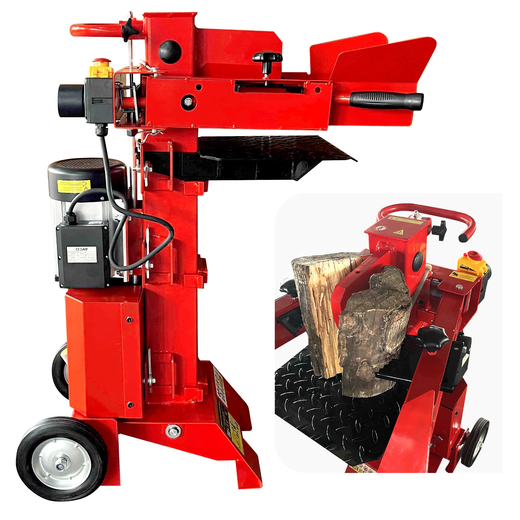 Łuparka do Drewna Hydrauliczna pionowa Rębak 8 Ton 3 kW Vaco