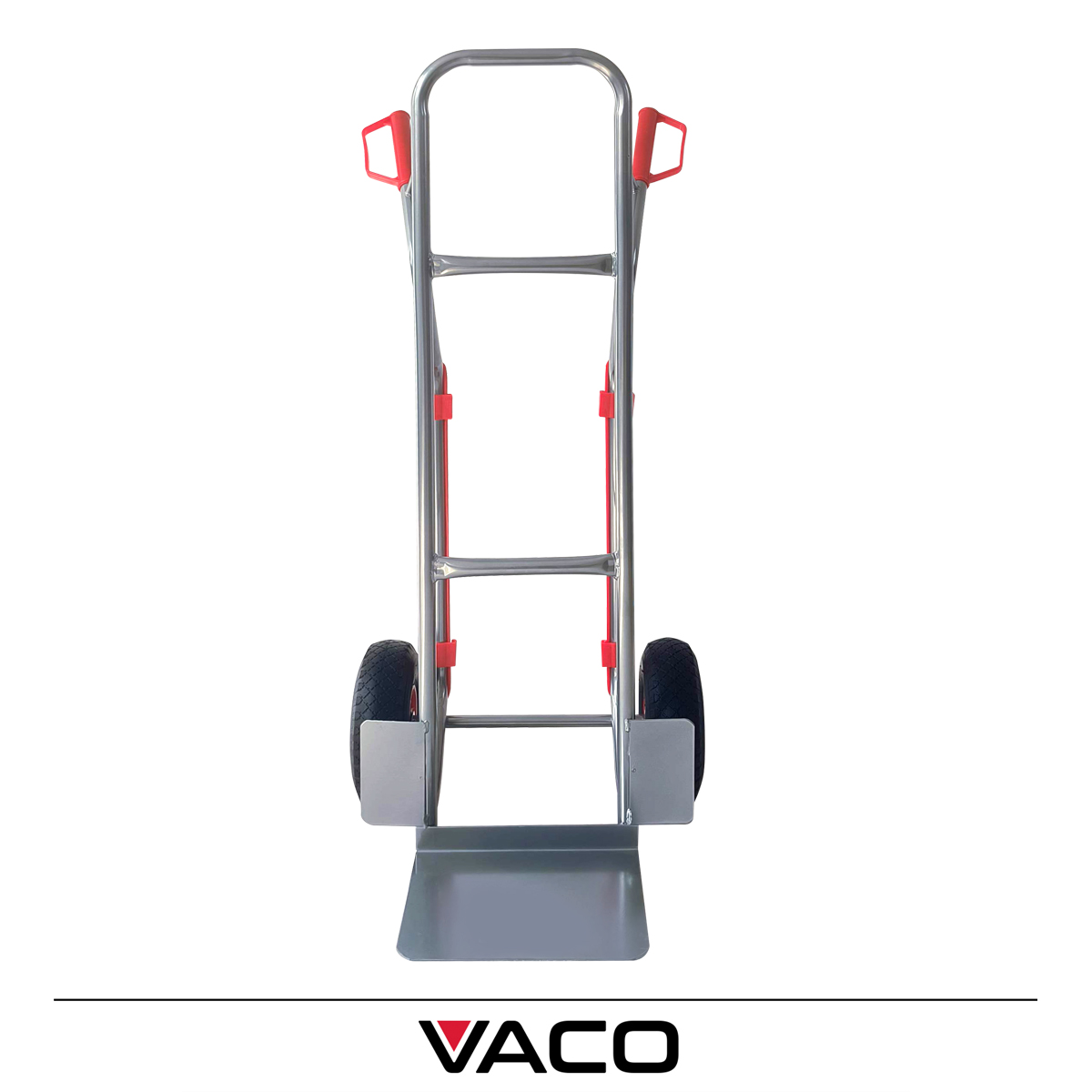 Wózek transportowy VACO 200 kg – widok z przodu